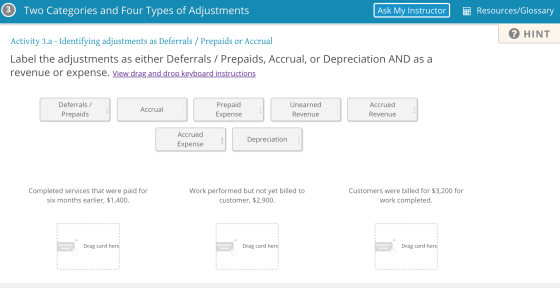 3 Two Categories and Four Types of Adjustments Ask My Instructor Resources/Glossary HINT Activity 3.a - Identifying adjustmen