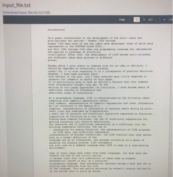 input_file.txt Download input_file.txt (3.17 KB) Page < 1 > of 2 Introduction This paper concentrates on the development of t