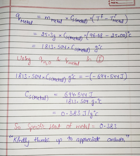 PAGE No a metal metal Х Csemetal) -{IF - Trimetald - 25 25039 x (strtetat *(96.68 - 25.00)°C | 813.504x Cistarptatt gic Using