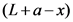 (L+a-x)
