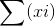 \sum(xi)