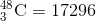 _{3}^{48}\textrm{C}=17296