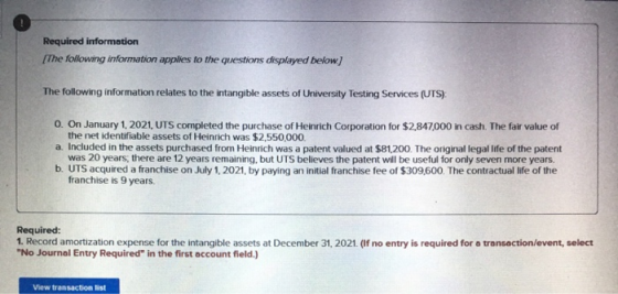 Required information The following information applies to the questions displayed below) The following information relates to