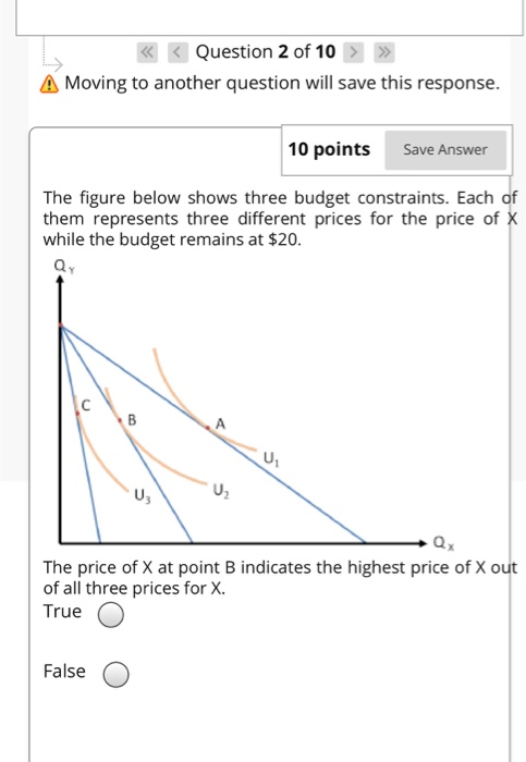 KKQuestion 2 of 10 Moving to another question will save this response. 10 points Save Answer The figure below shows three bud