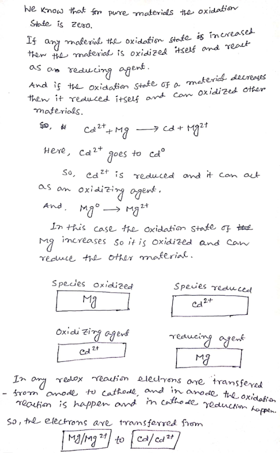 We know that for pure materials the oxidation State is zero. If any as as material the oxidation state is increased then the