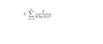 2. 2 (k(ln (E))? k=2 ΣΕΠ()