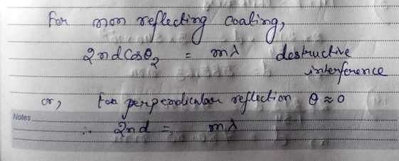 from sosem rreflecting coaling, 2nd col - mi destructive whenference fou perpendicular reflection Ozo 2 Notes 2nd ma