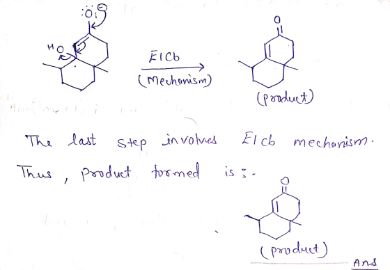 Elch mechanism. Ö How EICH (Mechanism) (product) Hoon The last Step in volved Thus product formed is; 2 (product) Ans