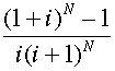 (1+i)-1 i(i+1)