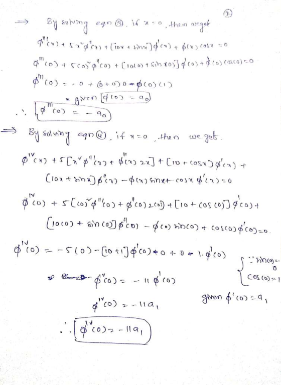 By solving egn 6. if x them wegale $ cm) + szigen) + Ciov 4 tibm) ca) +. $ex) (06230 (0) + Sco*Pco) + C10(0) + sin 803] 9
