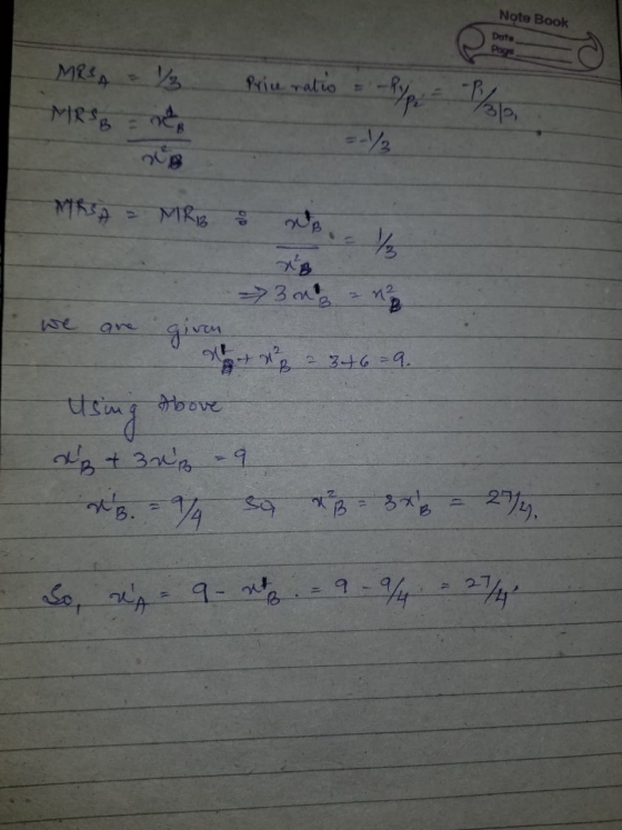 Note Book Date MRSA VE MRSB & Price ralio 71632 MIRIB NB 1/3 3nB 272 are 2346=9. Above Using x₂ + 3np - 9 dB. = 9/4 so X 3 =