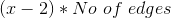(x-2)*No \ of \ edges