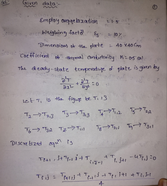 Sol Given data :- ei Employ oveqqelazation 1:15 te per oror Weighing facto Es 10% Dimensions of the platé - 40 x 40 cm Coeffi