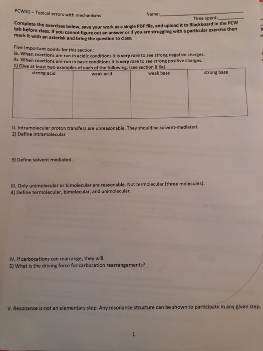 PCW31 -Typical errors with mechanisms Name: Time spent: xercises below, save your work as a single PDF file, and upload it to