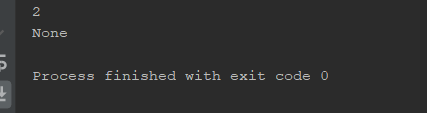 None Process finished with exit code 0