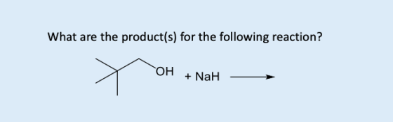 What are the product(s) for the following reaction?