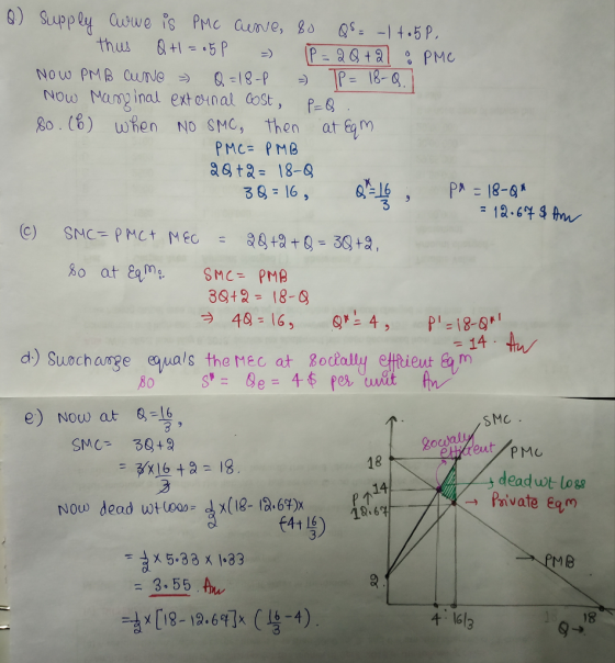Now Maminal extotnal Gost, 80. (8) when NO SMC, then at m PMC= PMB agt2-18-9 39 16, 06, PA 18-8 3 = 12.04 39+18- 40 16, 4, P188 e) Now at 0-16 SMC deaduwt los ivate Em 14 4+ 16 x 5.33 x 1 33 MC ず[18-12-6TH (lg-4) 4 l6l3 18