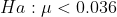 Hα μ U.036