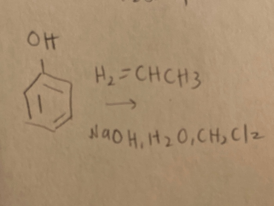 OH H₂ = CH CH 3 Nao H, H₂O,CH₂ C/2
