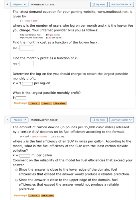 . points WANEFMACZ 2.1.039. Quay set your teacher v The latest demand equation for your gaming website, www.mudbeast.net, is