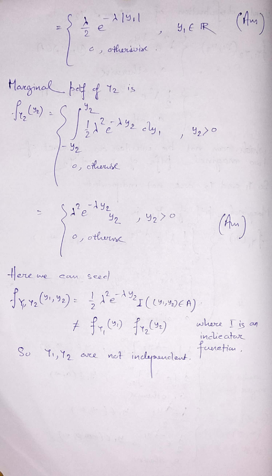 ,E IR 2 Cotheriviac Marginal t 12 is 92 2-Y2 cy 2 y2 o cleruse (4) e C y2 Y2 o, otlursc 4ere seec twe AY2 whore Tis an inclie