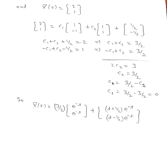 and (0)={}] [?=«[...] +c[:] + [*] Cita+₂=2 -Cite-Y2=1 =) Citę = 3% =) -Citą=3%. 262=3 (2=3% 따를 일 C, = 3½-32=0 So 814) = (2,3