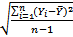ΣΩ,(Yi-y)2- 2-1 Ν