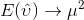 E(\hat{\upsilon} )\rightarrow \mu^2