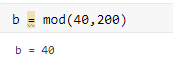 bmod(40,200) b-40