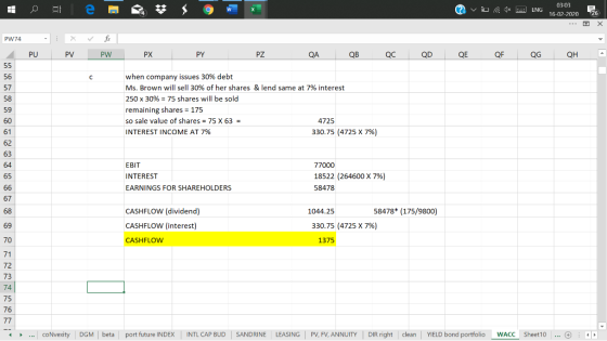 ? v . 1 03:03 ENG 16-02-202026 PW74 - V - PU X PV fix PW PX PV PZ QA QB Qc QD E QF QG QH a when company issues 30% debt Ms. B