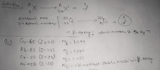 ZH 2016. Aatomic mass Z4 atomic number 1 et qe by +1 dant Cy-65 (2=29) R6-83 (2=37) e-0 (2=240 Mi+58 (2=28) B-decoy atomic nu