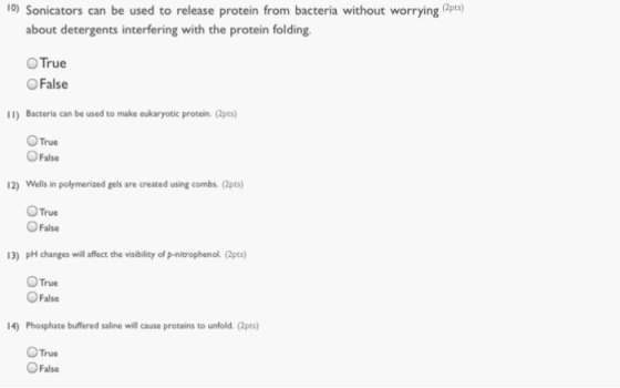 Sonicators can be used to release protein from bac