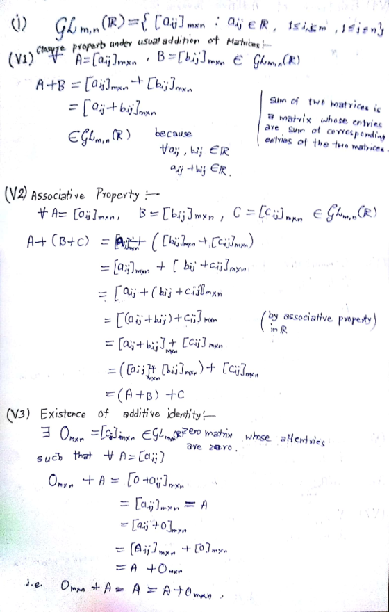 mXn usual addihen of Matnies Ctasyze Properb unde Jmxn a małvix hevies are Su of coespondiry entrss of the to matyices EGI,m,