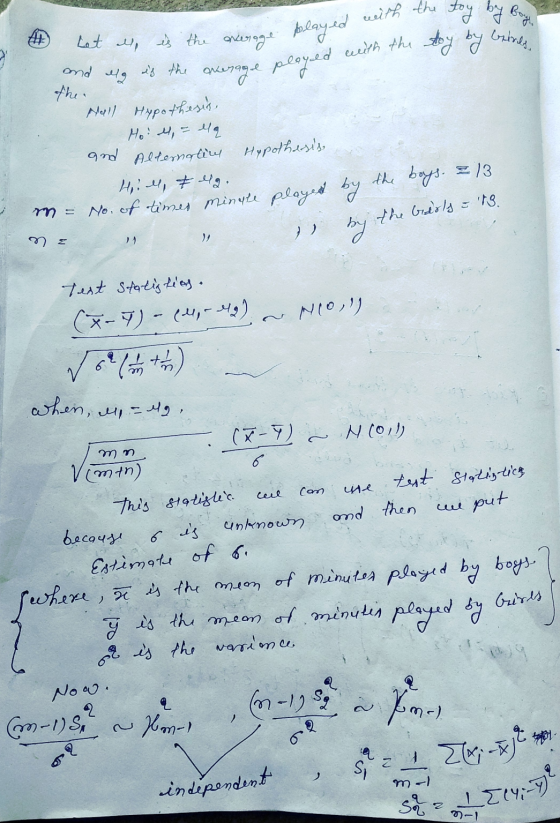 Grinds, A Let us played with the toy by Boy is the overage pay and elg is the overage played Meill Hypothesis Hot M = ela and
