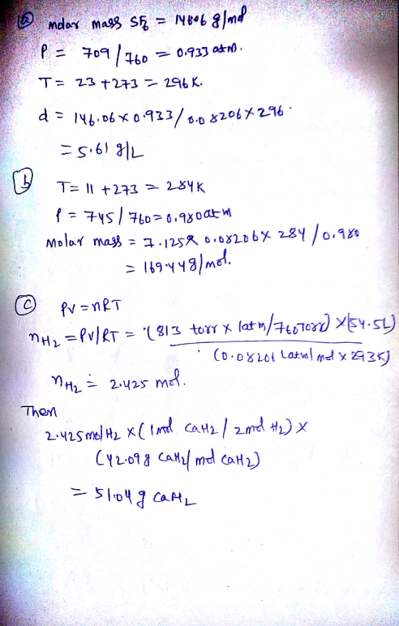 mdon mags S - N 8md P =0 0 0933 at T 23 t271 7 296 K. b.D6 0923/6.0 8206%246 d s.61 31L T= 1273 > 28YK 28१ /०.१४४ Molar mas -
