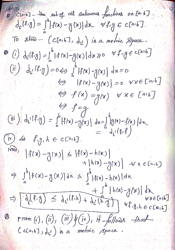 solution fag o Claib) ... the set of all continuous functions on [a, b] . di (4-3) = 11:$ca) -g(x) dx #fog e cCarb]. To show.