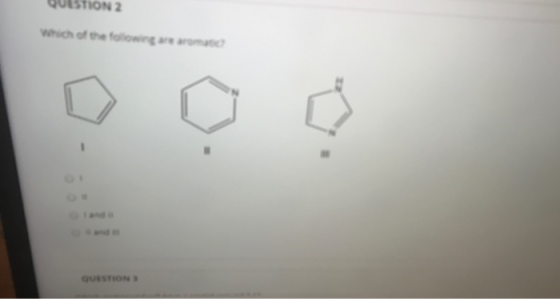 TION 2 Which of the following are romane QUESTION
