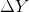 \Delta Y