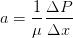 α = 1 ΔΡ μ Δr