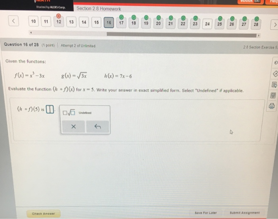 Hosted by NEKS Corp. Section 2.8 Homework 10 11 12 13 14 15 6 7 18 20 2 2223 24 25 2 27 28 Question 16 of 28 (1 point) Attemp