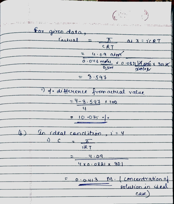 ☺ for given data, tautual I ALE NCRT CRT u.oa atm 0.046 mol * 0 10821 il an x 3ok Qi LYC polok 3.597 2) do difference from ac