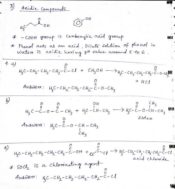 3) Acidie compounds OH ОН. H₂C- - Cook group is carboxylic acid group * Phenol acts as an acid Dilute solution of pheno in wa