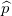 \small \widehat{p}