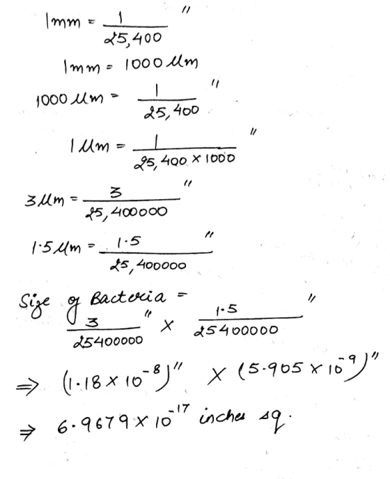 . Imm = 1 . 25,400 Immo 1000 um 1000 ums 1 1 25,400. X 1000 m = 28.400 X 1000 3 um = 25, 400000 1.5 um = 1.5 25,400000 Size o