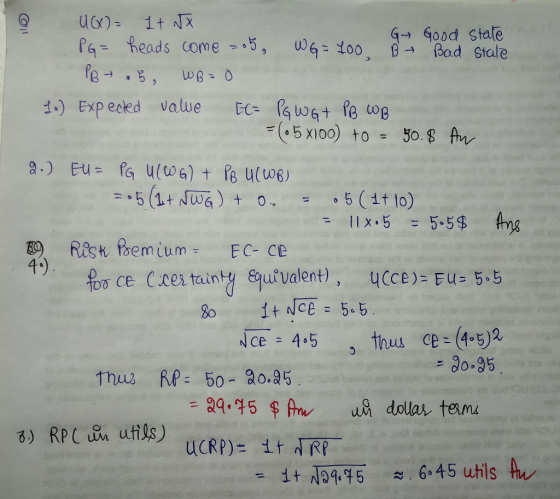 G Gopd Stale Pa heads come -, wa too,Bod Stale =(-5X100) to = 50.8 11x 555 4) С.ce{tainty equivalent) , ucce): EU-5-5 N Ce 4 5 9o.95 Thus Re- 50-80。95 6) RPC un utils)