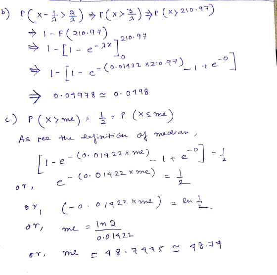 → 1-F ( 210 210.97 5) p(x->2) >(x>1) ** (*) 210.97) F(210.97) 1-[i-e-ax → 1-[1- teo] e-Ax].2 e-(0.01422 X 210.97) 0:04978 - 0