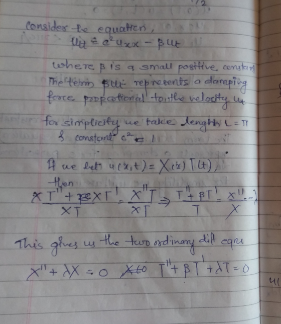 uchen tishe Te B is small positive, cem frote for simpuaty we take engh mm--f cut-rebro eents a damping -ten X T 4-
