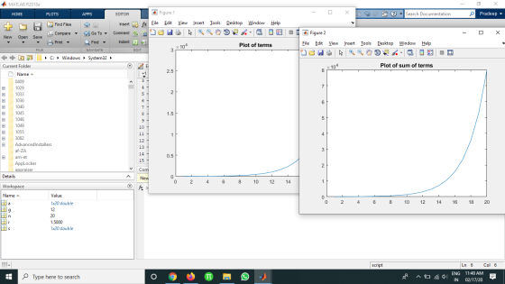 - O X Pradeep - 0 X 5 Search Documentation Figure 1 Eile Edit 8 Insert View h Tools Desktop Window DVA Help IE - X Plot of te