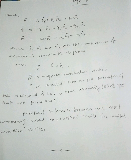 where wus vech γ is a tonin Ydn the peri reference frame亼anL eyers