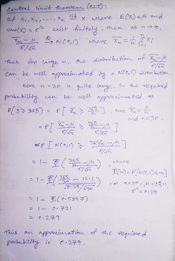 ind central limit theorem (CLT): If x,,x2,..., tu x where E(X) al and vas (X) = 62 exist finitely, then In-u ANCOI) where xn